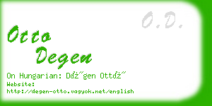 otto degen business card